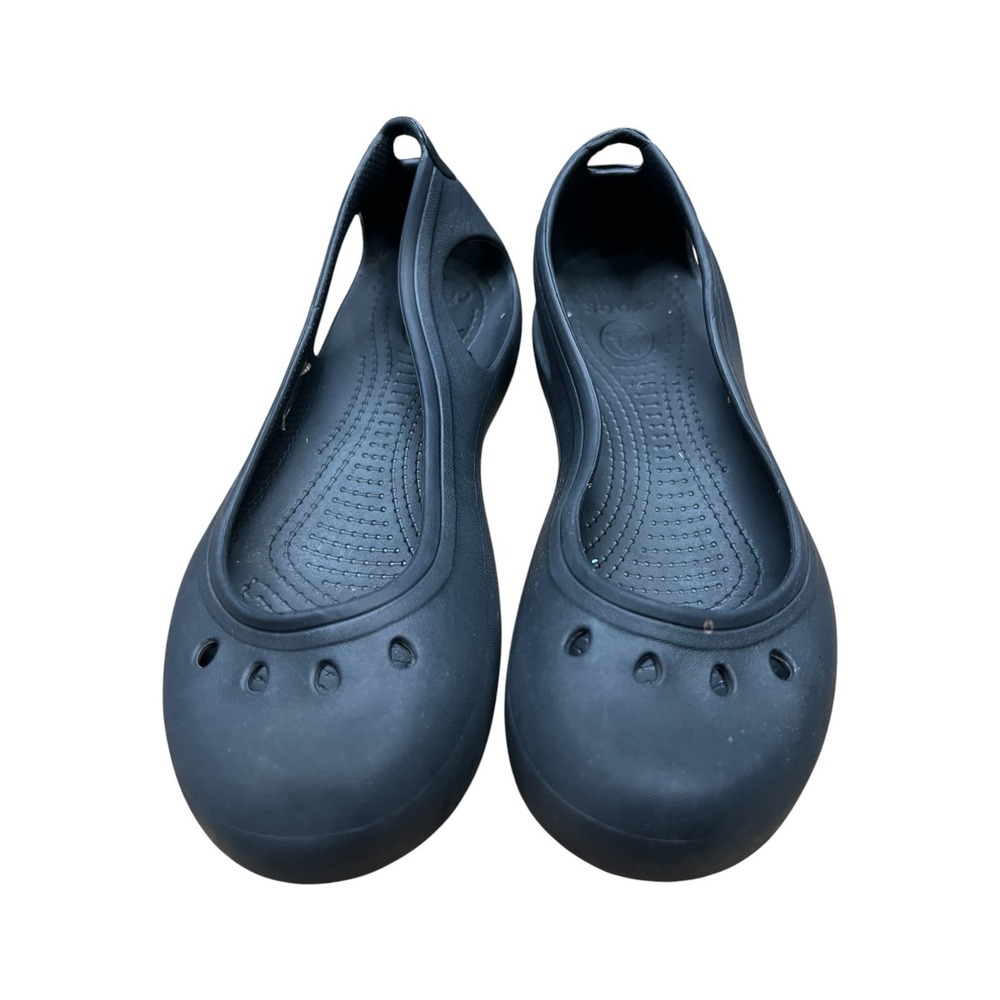 Crocs Kadee Black Ballet Flats Women's Slip On Comfort Shoes - Size 8